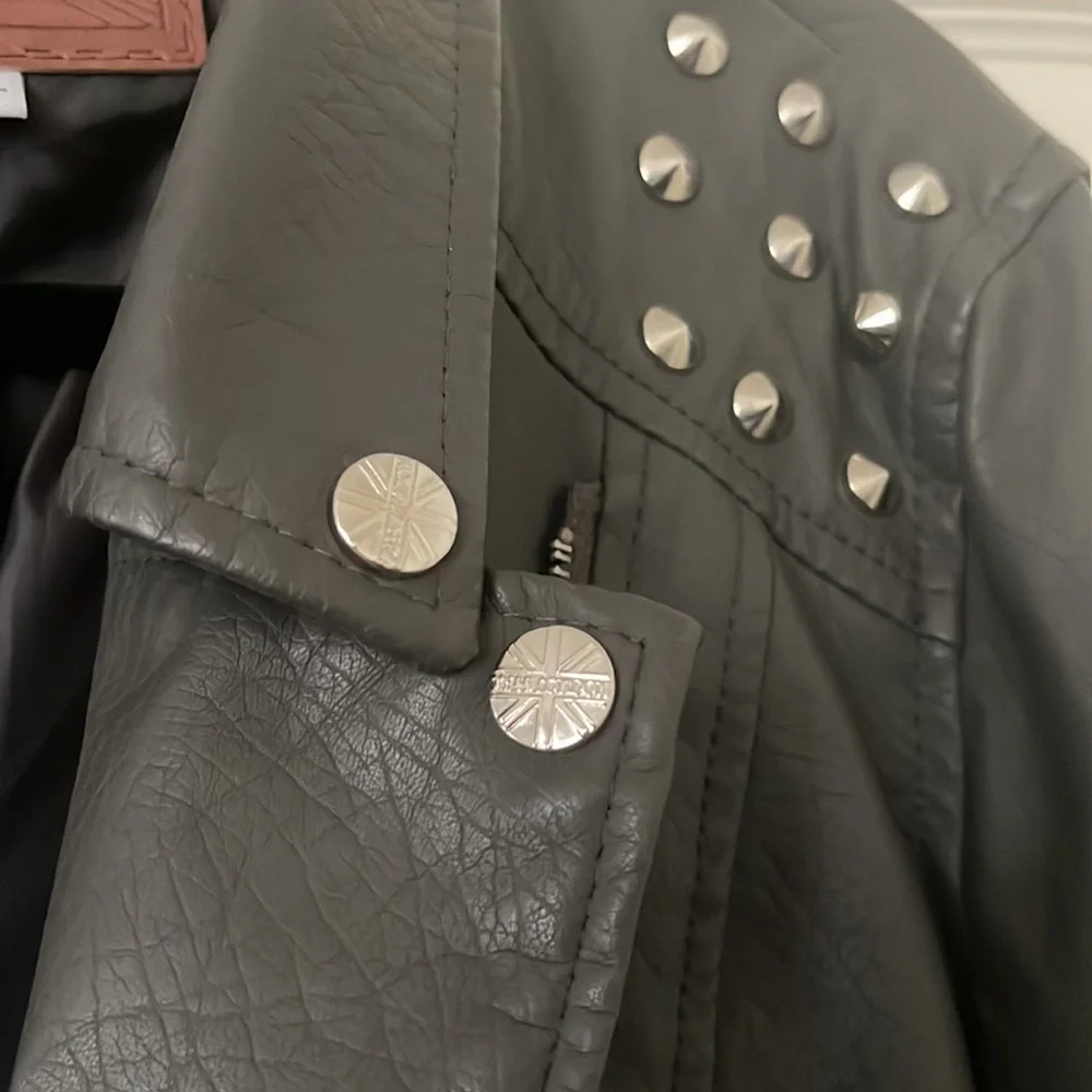 Faux leather moto jacket - Picture 4 of 5